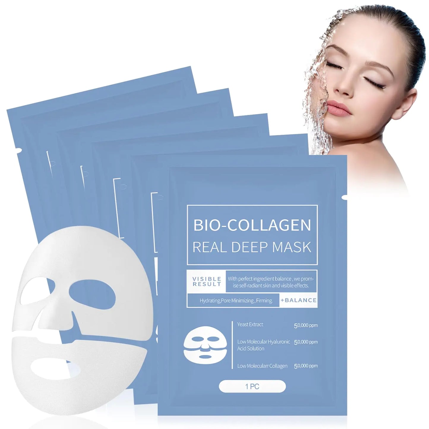 BioEssence Collagen Lift & Firm Mask 5-Pack