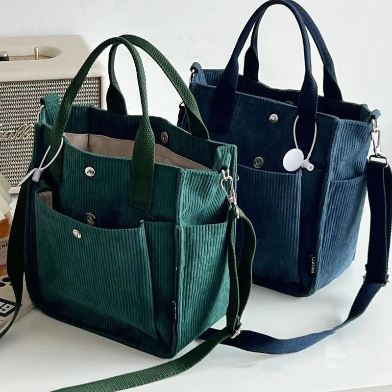 Corduroy Dual-Use Tote