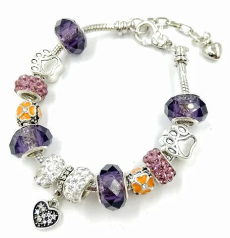 Glass Bead Bracelet, Crystal Bracelet for Women