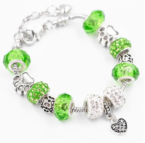 Glass Bead Bracelet, Crystal Bracelet for Women
