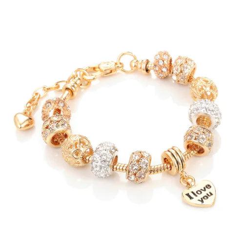Glass Bead Bracelet, Crystal Bracelet for Women