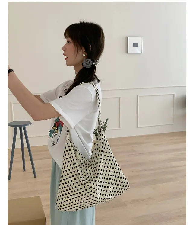 Retro Corduroy Carryall - Chic Shoulder Tote