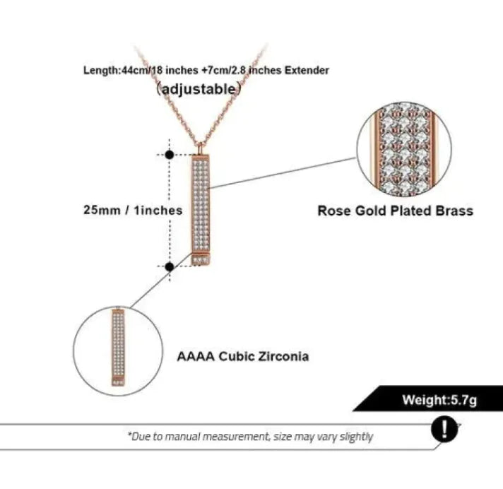 Chic Zircon Gem Pendant
