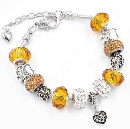 Glass Bead Bracelet, Crystal Bracelet for Women